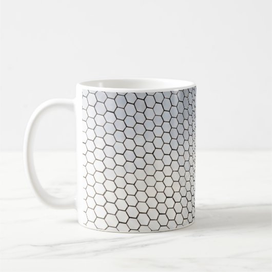 Gray octagonal art kaffeetasse (Links)
