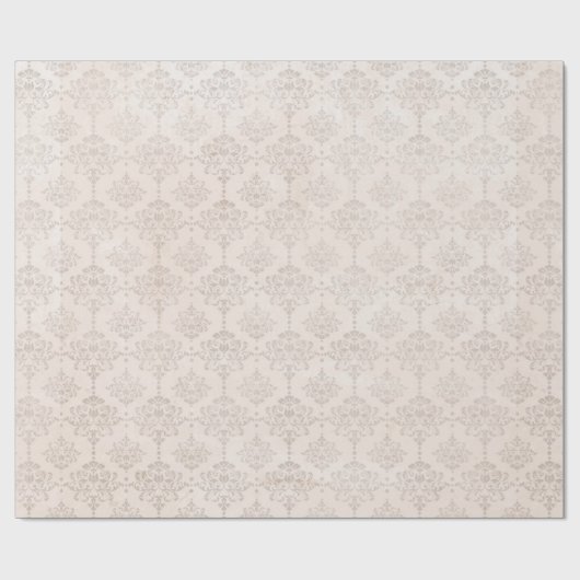 Gray on Gray Damask Geschenkpapier (Flach)