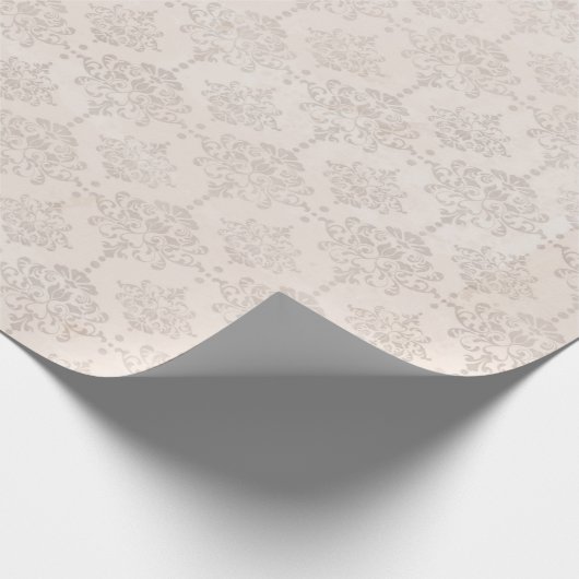 Gray on Gray Damask Geschenkpapier (Ecke)
