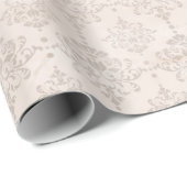 Gray on Gray Damask Geschenkpapier (Rolleneckpunkt)