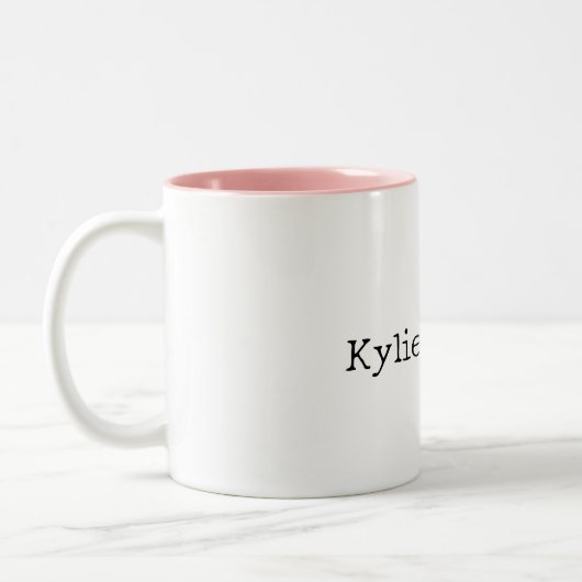 Gray Orange Fox Zweifarbige Tasse (Links)