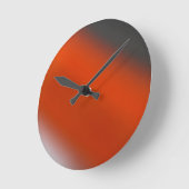 Gray Orange Gray Runde Wanduhr (Winkel)