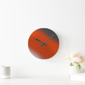 Gray Orange Gray Runde Wanduhr (Zuhause)
