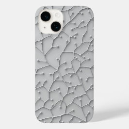Gray Organic Pattern iPhone Case Minimal Style