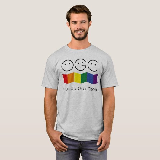 Gray Orlando Gay Chorus Männer T - Shirt (Vorne ganz)