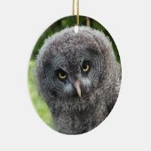 GRAY OWL KERAMIK ORNAMENT (Rechts)