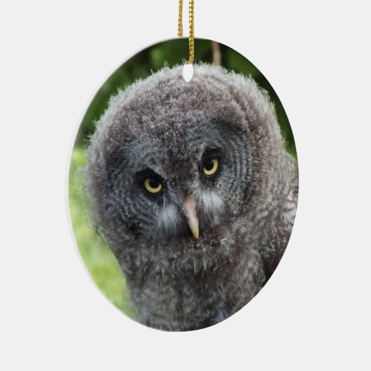 GRAY OWL KERAMIK ORNAMENT (Rechts)