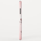 Gray Owl Pink Orchids Case-Mate iPhone Hülle (Hinten/Rechts)