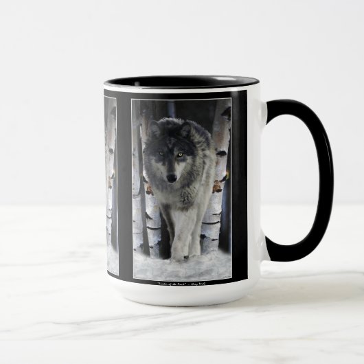 GRAY PACK WOLF Wildlife Gift Tasse (Rechts)