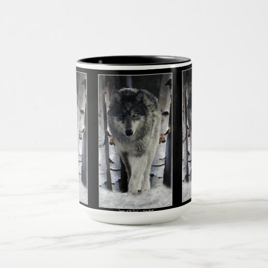 GRAY PACK WOLF Wildlife Gift Tasse (Zentrum)