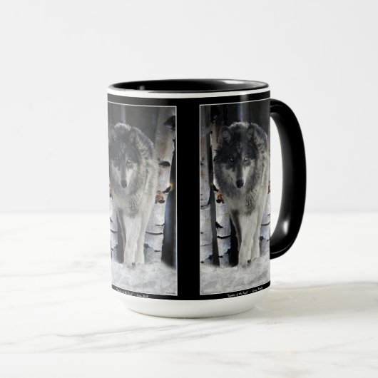 GRAY PACK WOLF Wildlife Gift Tasse (VorderseiteRechts)