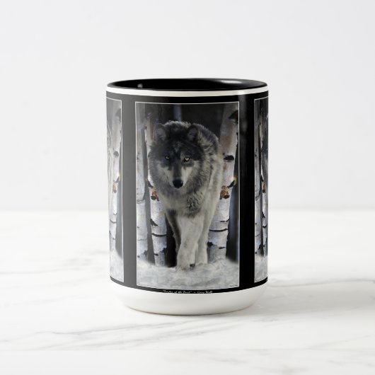 GRAY PACK WOLF Wildlife Gift Tasse (Mittel)