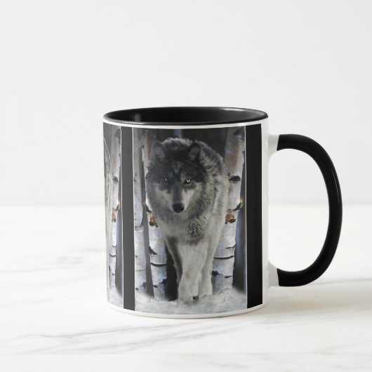 GRAY PACK WOLF Wildlife Gift Tasse (Rechts)