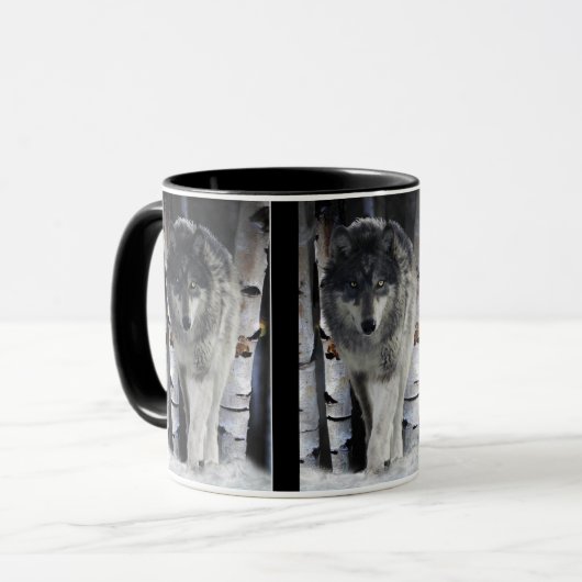 GRAY PACK WOLF Wildlife Gift Tasse (Vorderseite Links)