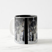 GRAY PACK WOLF Wildlife Gift Tasse (Vorderseite Links)