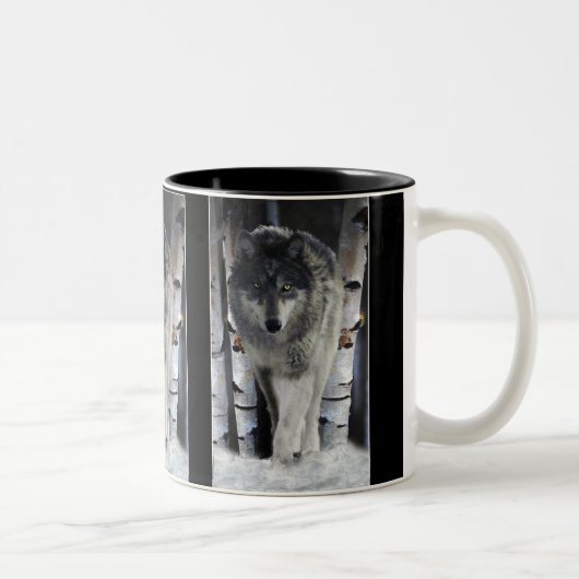 GRAY PACK WOLF Wildlife Gift Tasse (Rechts)