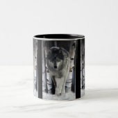 GRAY PACK WOLF Wildlife Gift Tasse (Mittel)