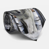 Gray Pack Wolf Wildlife Krawatte (Gerollt)