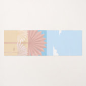 Gray Palm am Strand Yogamatte (Rückseite (Horizontal))