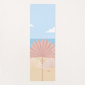 Gray Palm am Strand Yogamatte (Vorderseite)