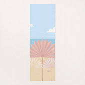 Gray Palm am Strand Yogamatte (Rückseite)