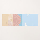 Gray Palm am Strand Yogamatte (Vorderseite (Horizontal))