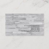 Gray Parket Red Modern Einzigartiger Berater Visitenkarte (Rückseite)