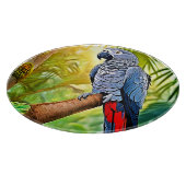Gray Parrot Perch Schneidebrett (Ecke)
