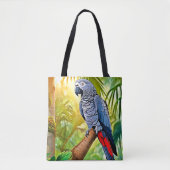 Gray Parrot Perch Tasche (Vorderseite)