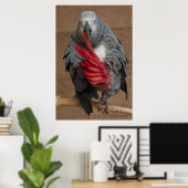 Gray Parrot Poster (Heimbüro)