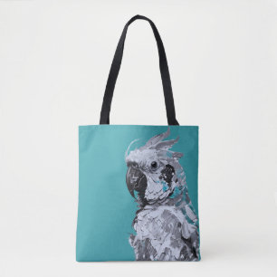 Gray Parrot Tote Bag Tasche