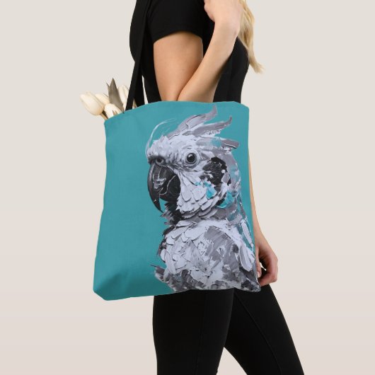 Gray Parrot Tote Bag Tasche (Von Nahem)