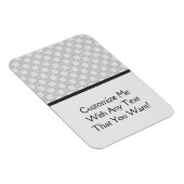 Gray Patchwork Pattern Magnet (Rechte Seite)