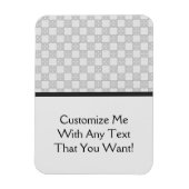 Gray Patchwork Pattern Magnet (Vertikal)