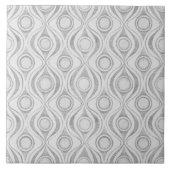 Gray Patterns С ircles Fliese (Vorderseite)