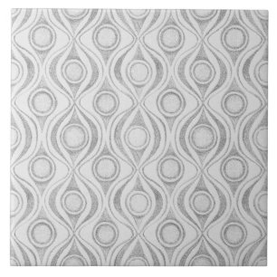 Gray Patterns С ircles Fliese