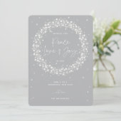 Gray Peace Liebe+Joy Sparkling Lights Weihnachten (Stehend Vorderseite)
