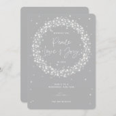 Gray Peace Liebe+Joy Sparkling Lights Weihnachten (Vorne/Hinten)