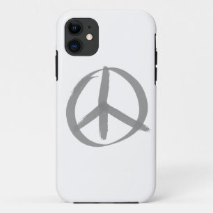 Gray Peace Sign Case-Mate iPhone Hülle