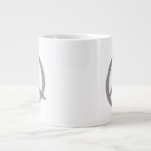 Gray Peace Sign Jumbo-Tasse (Vorderseite)