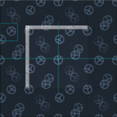 Gray Peace Sign Muster Stoff (Kachel)