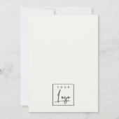 GRAY PEARL SILVER RIBBON CUTTING GRAND ÖFFNUNG EINLADUNG (Rückseite)