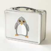 Gray Penguin Metall Brotdose (Rückseite)