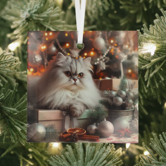 Gray Persian Glass Ornament (Insitu)