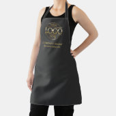 Gray Personalized Apron with Logo Custom Uniform Schürze (InSitu)
