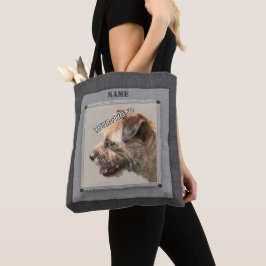 Gray Pet Portrait Foto Rustikal dekorativ Tasche