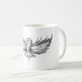 Gray Phoenix Rising Kaffeetasse (VorderseiteRechts)