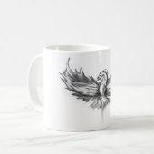 Gray Phoenix Rising Kaffeetasse (Vorderseite Links)