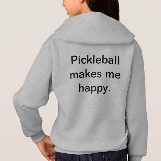 Gray Pickleball Jackolantern Hoodie (Rückseite)