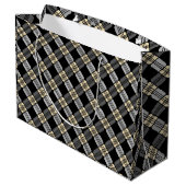 Gray Picnic Große Geschenktüte (Rückseite Schrägansicht)